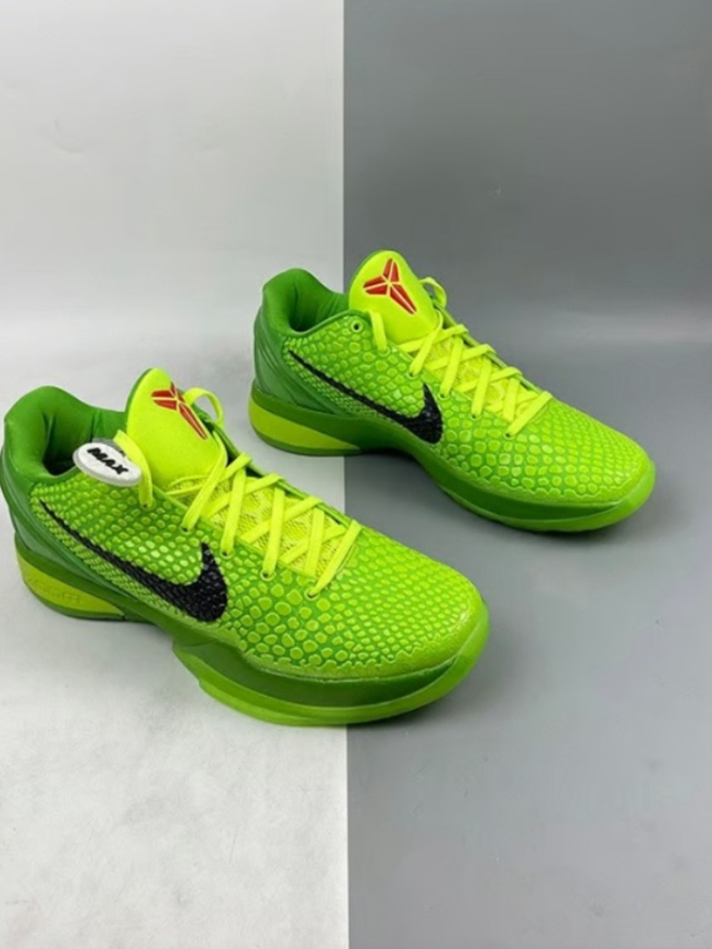 New Nike Neon Green Low-Top Basketball Sneakers